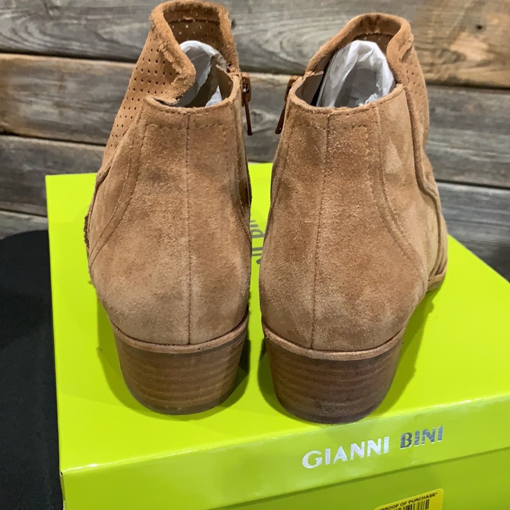 Gianni Bini Elsen Bootie Camel Color Size 8 - image 3